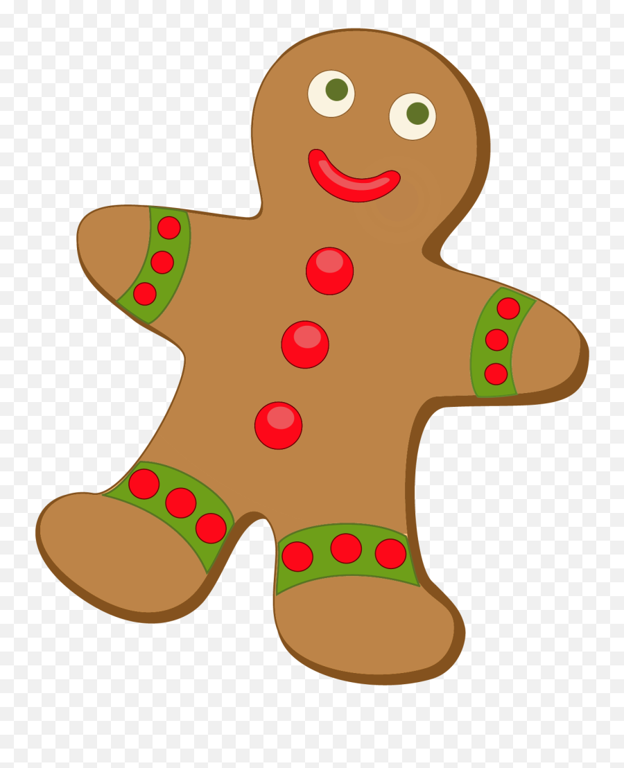 Free Gingerbread Clipart - Clipart Christmas Gingerbread Emoji,Gingerbread Man Emoji