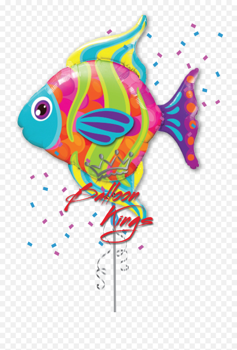 Fashionable Fish - Qualatex Fish Emoji,Tropical Fish Emoji