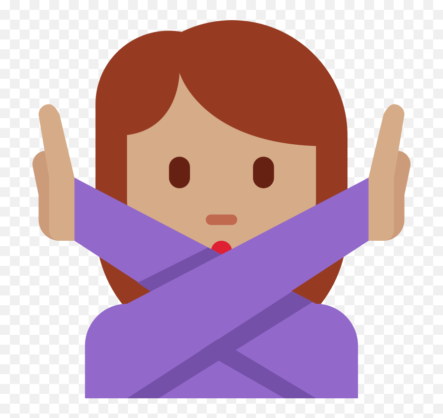 Twemoji2 1f645 - Shrug Emoji Twitter Png,Shoulder Shrug Emoji