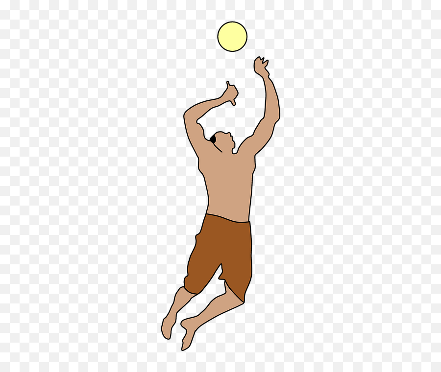 Free Air Jump Jump Images - De Chico Jugando Voley Emoji,Swimming Running Biking Emoji