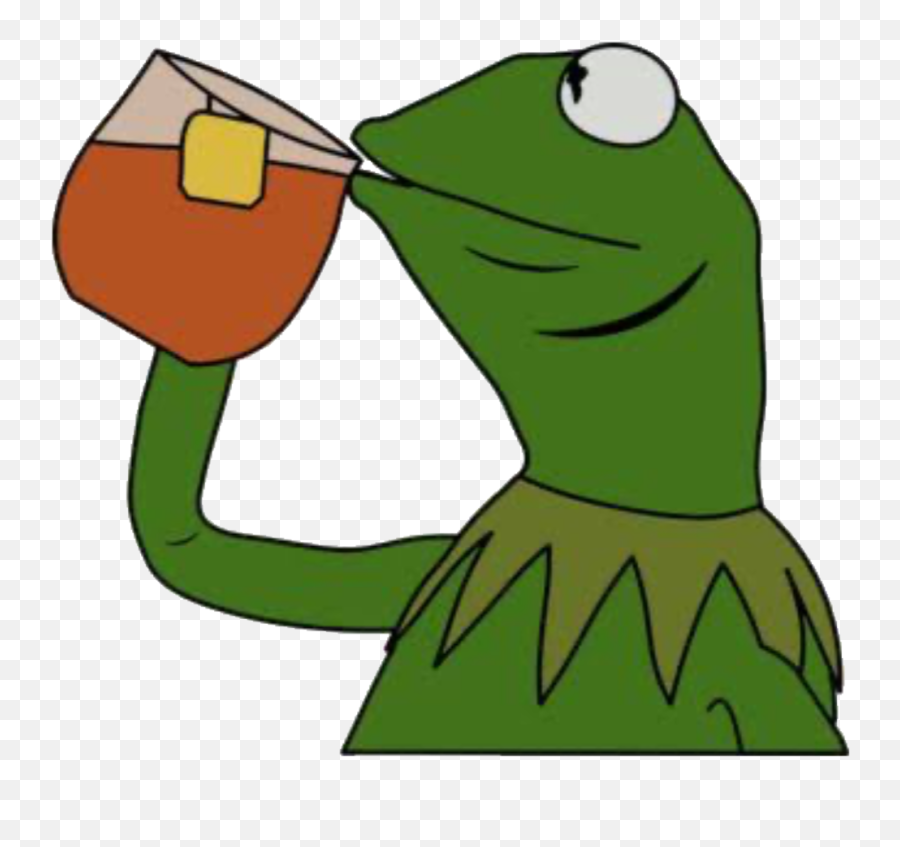 Kermitthefrog Kermit Sippingtea Meme - Kermit The Frog Drawing Meme Emoji,Kermit Sipping Tea Emoji