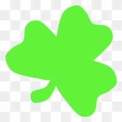 Light Green Shamrock - Light Green Shamrock Emoji,Three Leaf Clover Emoji