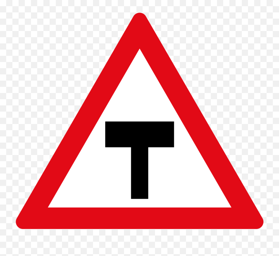 Sadc Road Sign W104 - Side Road Left Sign Emoji,Presentation Emoji