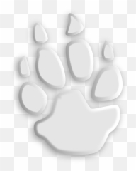 Wolf Paw Footprint - Gambar Telapak Kaki Singa Emoji,Tiger Bear Paw Prints Emoji