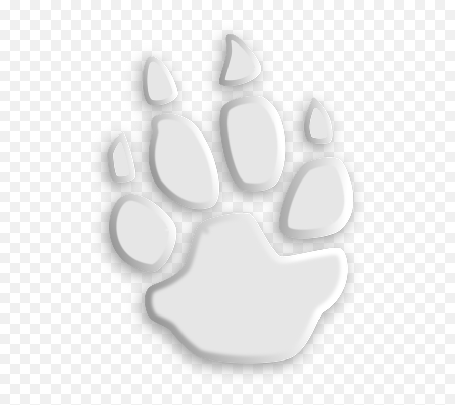 Wolf Paw Footprint - Gambar Telapak Kaki Singa Emoji,Tiger Bear Paw Prints Emoji