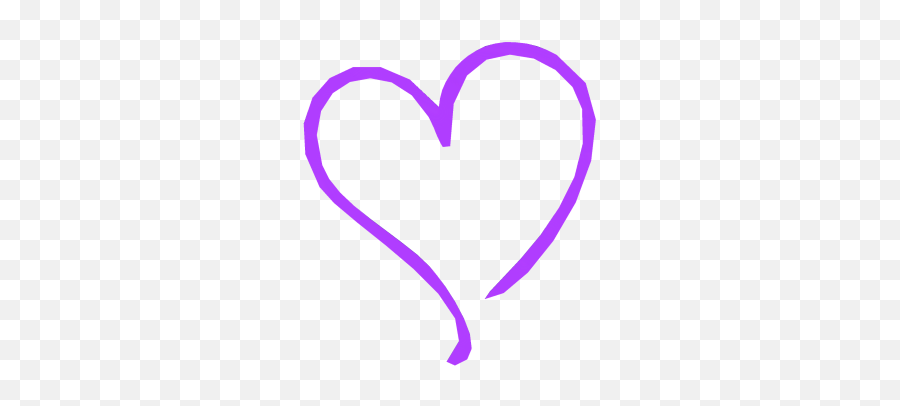 Download Heart Free Png Transparent - Transparent Background Purple Hearts Clipart Emoji,Outline Of A Heart Emoji