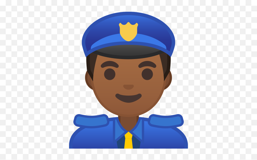 Man Police Officer Medium Dark Skin - Emoji Policia Png,Police Flag Emoji
