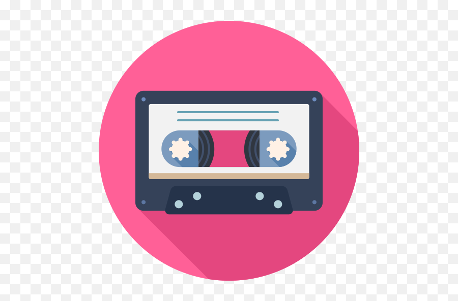 Pin On Icons - Flat Music Icon Png Emoji,Cassette Tape Emoji