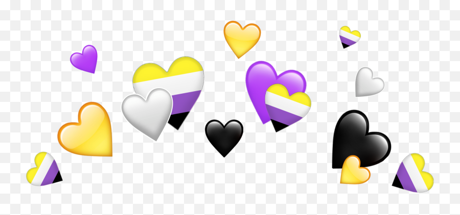 Trending Non - Non Binary Hearts Emoji,Non Binary Emoji