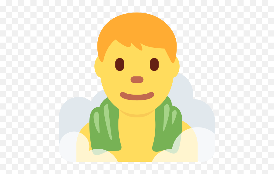 Man In Steamy Room Emoji - Cartoon,Spa Emoji