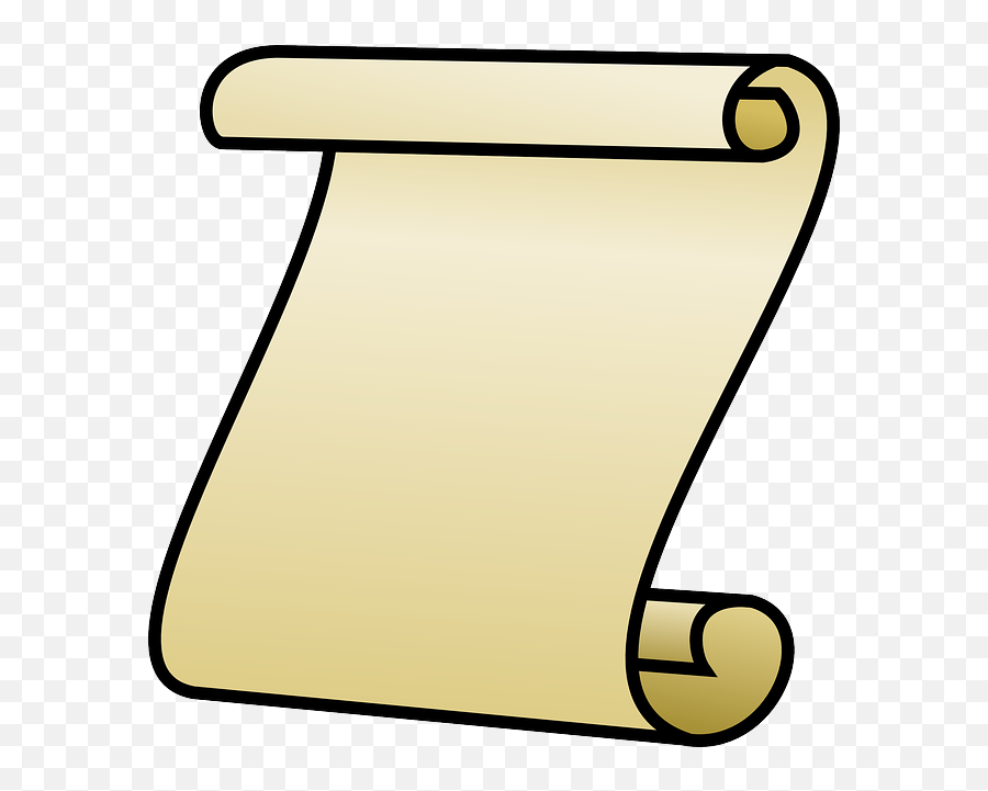 Letter Blank Page Scroll Icon - Scroll Of Paper Clipart Emoji,Papyrus Emoji