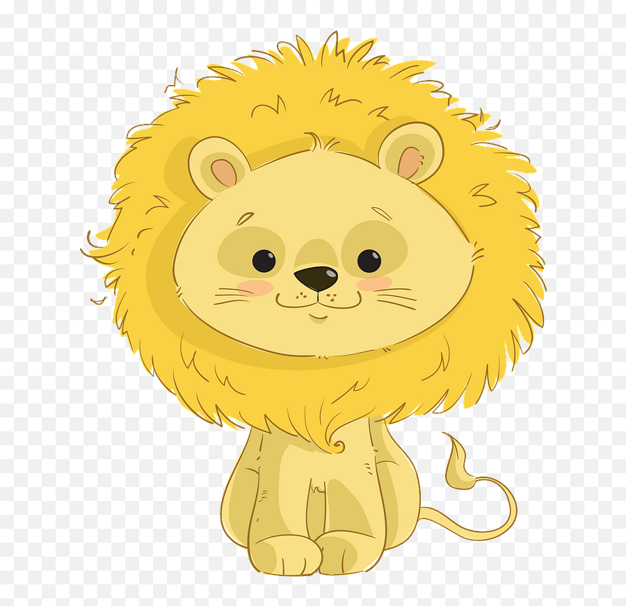 Cartoon Cute Lion Clipart Free Download Transparent Png - Cute Lion Clip Art Png Emoji,Lion Emoji