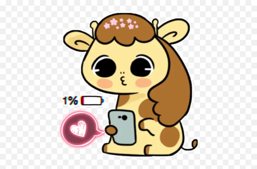 Giraffe Y Hippopotamus Stickers For Whatsapp - Dot Emoji,Giraffe Emoji