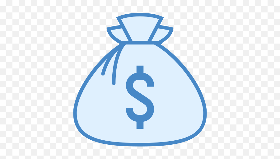Money Bag Icon - Blue Money Bag Icon Emoji,Moneybag Emoji