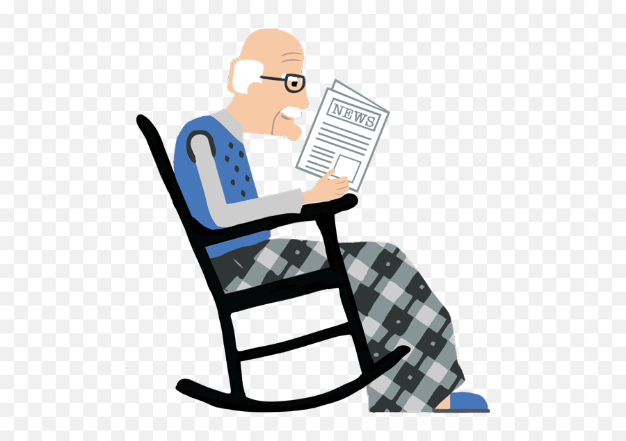 Old Man Sitting Png - Oldnews Oldman 600px Old Man In Old Person In Rocking Chair Emoji,Old Man Emoji