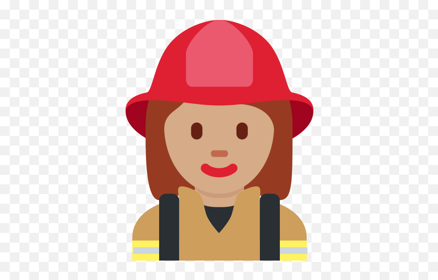 Woman Firefighter Emoji With Medium Skin Tone Meaning - Firefighter,Firefighter Emoji