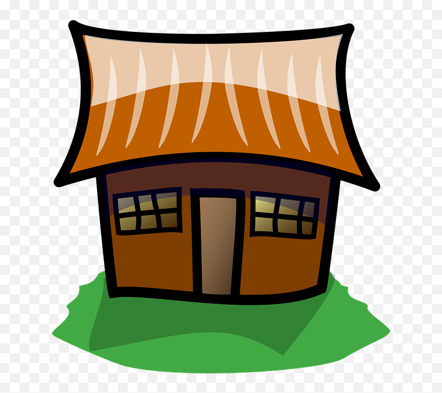Free Hut House Illustrations - Cartoon Picture Of Shelter Emoji,Ladder Emoji