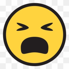 You Seached For Surprised Emoji - Anguished Face