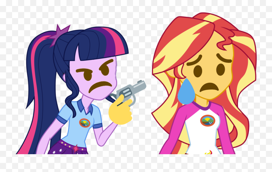Emoji Emoji Ponies - Sunset Shimmer Equestria Girl,Emoji Legend
