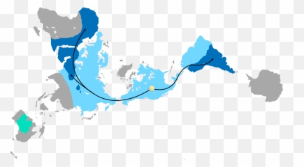 Emoji Trivia - High Resolution Dymaxion Map,Moyai Emoji