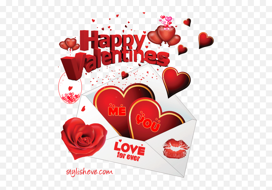Happy Valentines Day Animated Gif - Happy Valentines Day Images 2018 Emoji,Valentines Day Emoticons