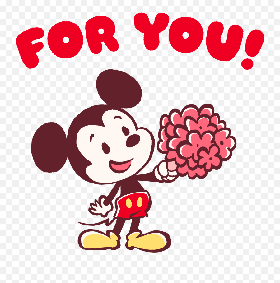 Disney Mobile Apps And Games Introduce Valentines Day - Happy Valentines Day Mickey Mouse Emoji,Valentine Emoji