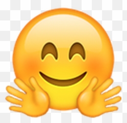 Emoji Clipart Boring Transparent Free For - Smile With Hands