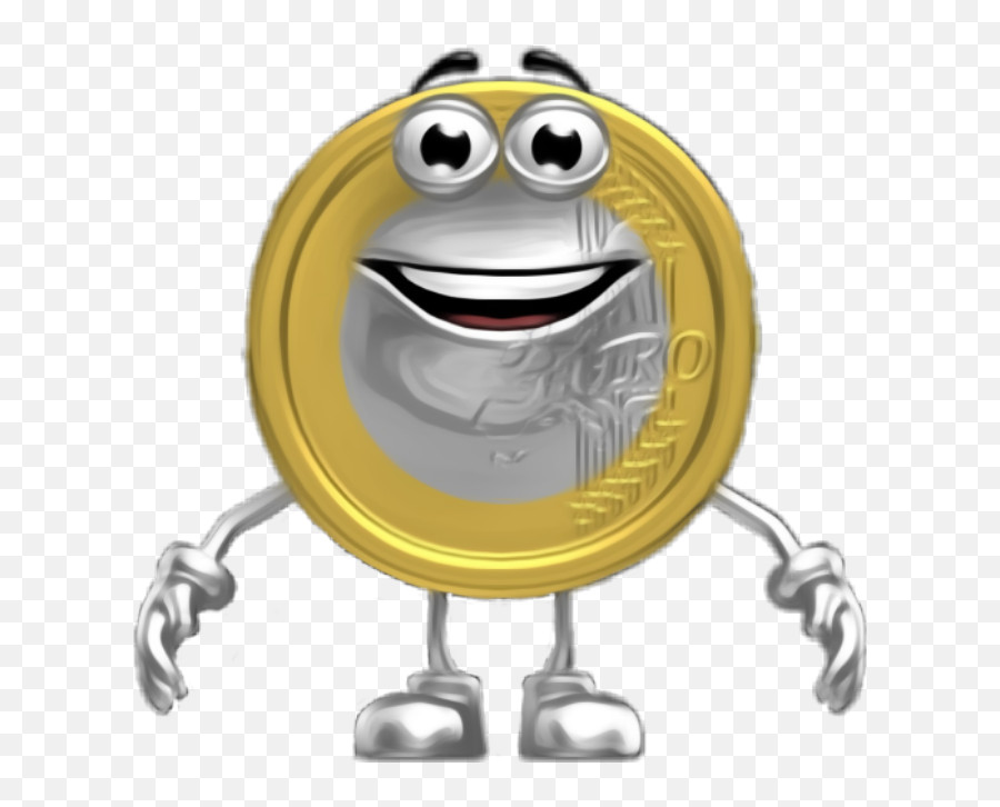 Euro Money Comic Funny Coin Münze Geld - Clip Art Emoji,Euro Emoji