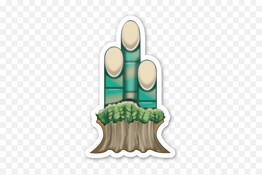 Pine Decoration - H Emoji,Moai Emoji