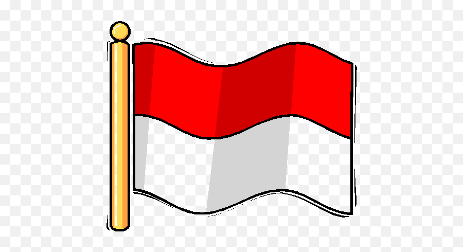 Indonesian Flag Cartoon Clipart - Clip Art Emoji,Indonesian Flag Emoji