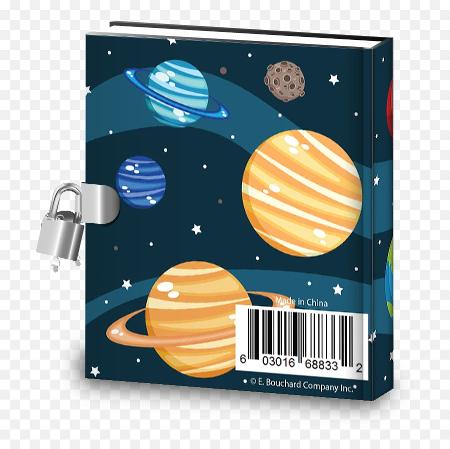 Space Kids Diary With Lock - Illustration Emoji,Ink Pen Emoji
