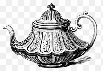 Dishes Clipart Tea Plate - Vintage Teapot Illustration Emoji,Dishes Emoji