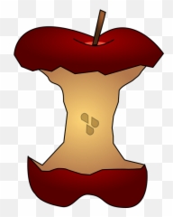 Pomme Images Vectorielles - Eaten Apple Clip Art Emoji