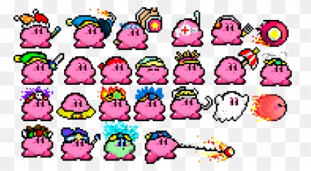 Kirby Updated Sprites Clipart - Sprite Kirby Pixel Art Emoji,Yoyo Emoticon