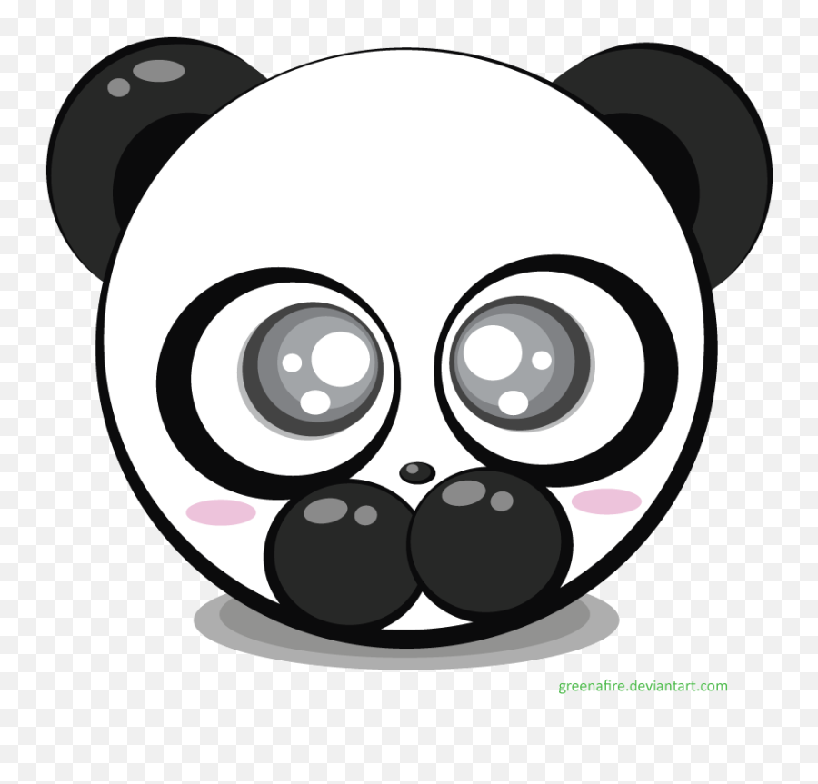 Panda Emoji Clipart - Panda Bear Vector By Greenafire,Panda Emoji