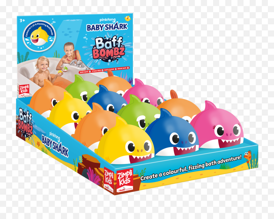 Licensed Range - Zimpli Kids Baby Toys Emoji,Shark Emoji