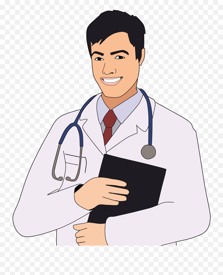 Male Transparent Background Doctor Clipart - Clip Art Of Doctor Emoji,Doctor Emoji