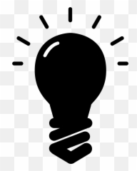 Light Bulb Lamp Clip Art Coloringmania - Silhouette Png Emoji