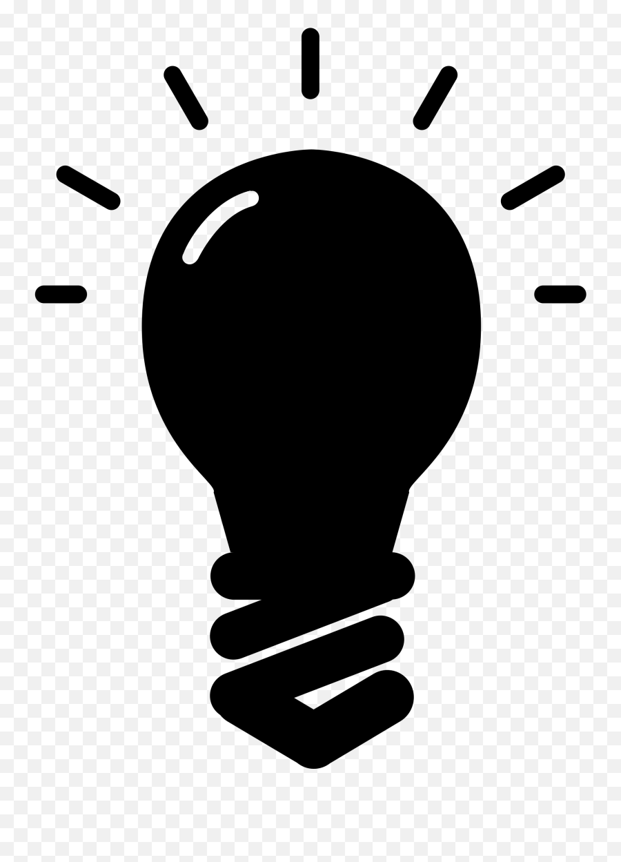 Light Bulb Lamp Clip Art Coloringmania - Light Bulb Silhouette Png Emoji,Lamp Emoji