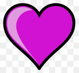 Unforgettable cliparts Purple Love Heart Clipart 50 - White Background Emoji