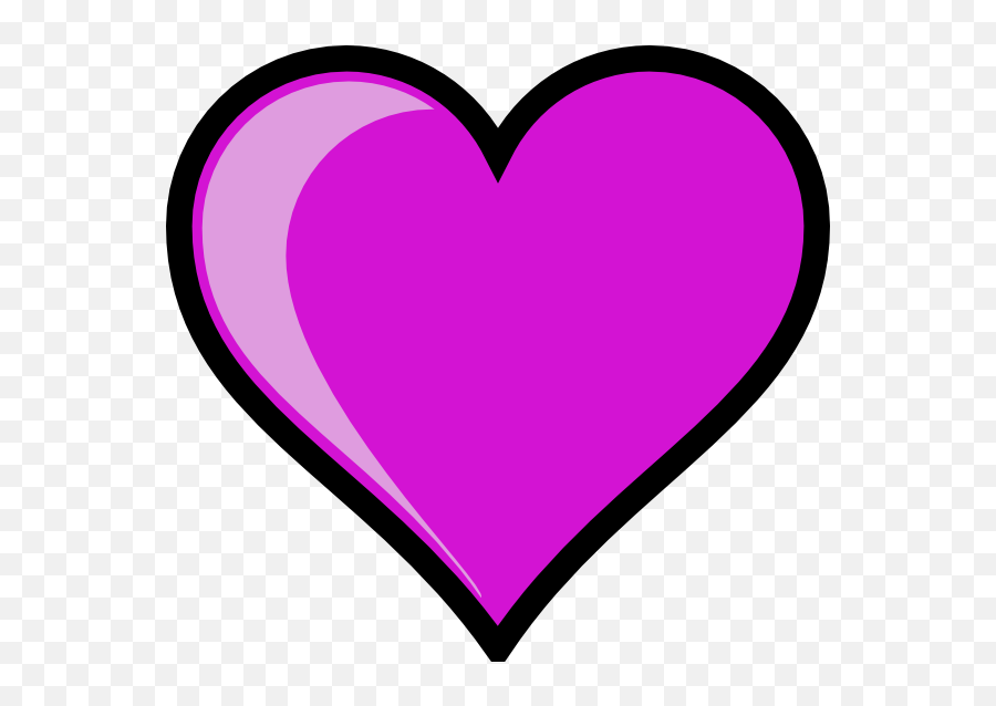 Unforgettable Cliparts Purple Love Heart Clipart 50 - Purple Heart White Background Emoji,What Does The Purple Emoji Mean