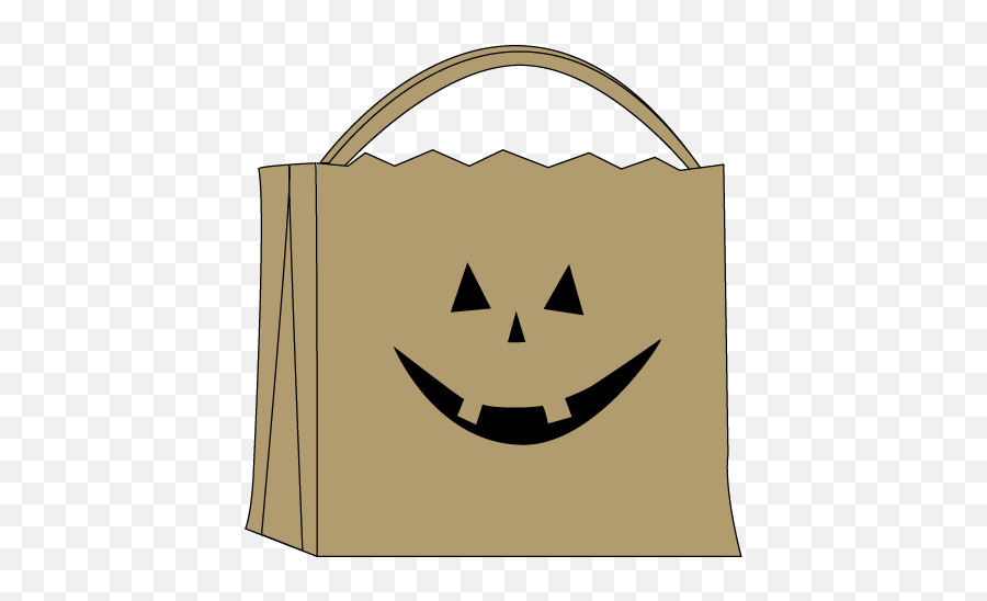 Trick Or Treat Bag Clipart Black And White - Trick Or Treat Bag Clipart Emoji,Emoji Trunk Or Treat