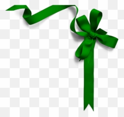 Ribbon Greenribbon - Gift Clipart Png Emoji