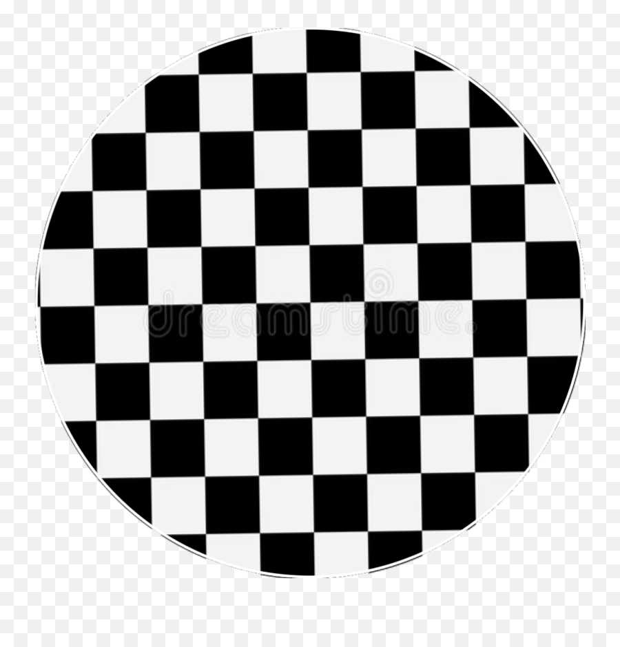 Circle Checker Checkers Checkered - Circle With Checkerboard Emoji,Checkers Emoji