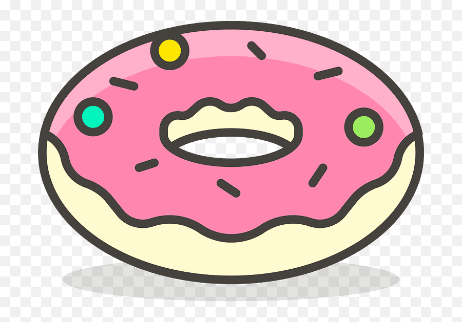 Doughnut Emoji Clipart - Donut Icon Png,Donut Emoji Png