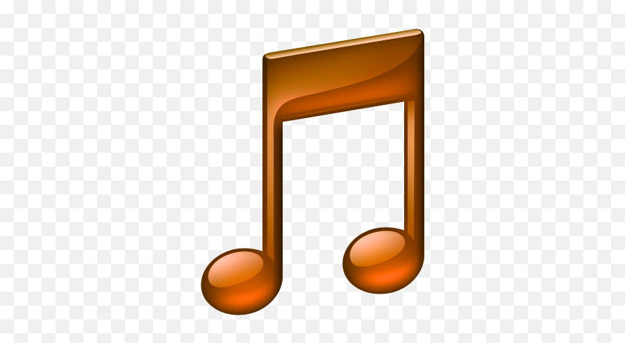 Note Orange Icon Free Download As Png - Green Music Note Png Emoji,Music Note Emoticon