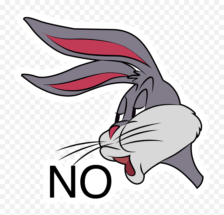 Bugs Bunnyu0027s No Meme Sticker In 2020 Bugs Bunny Bunny - Sticker Bugs Bunny No Emoji,Communism Emoji