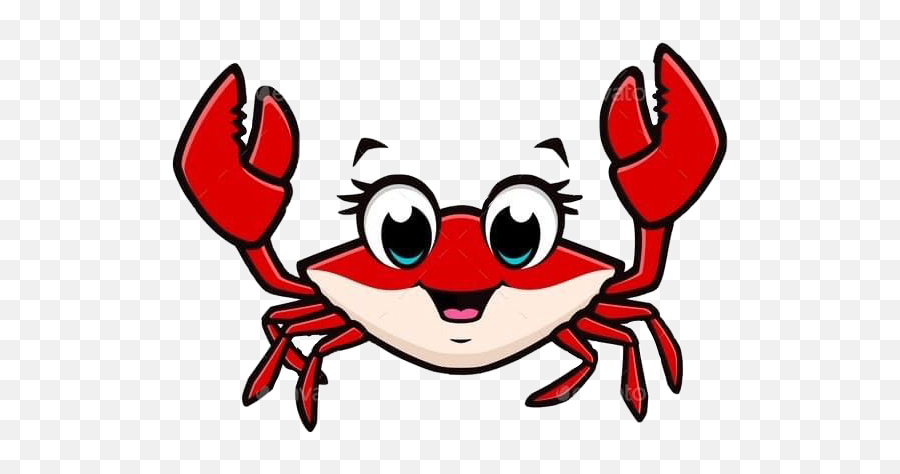 Red Crab Stickers - Cute Crab Emoji,Crab Emoji Meme