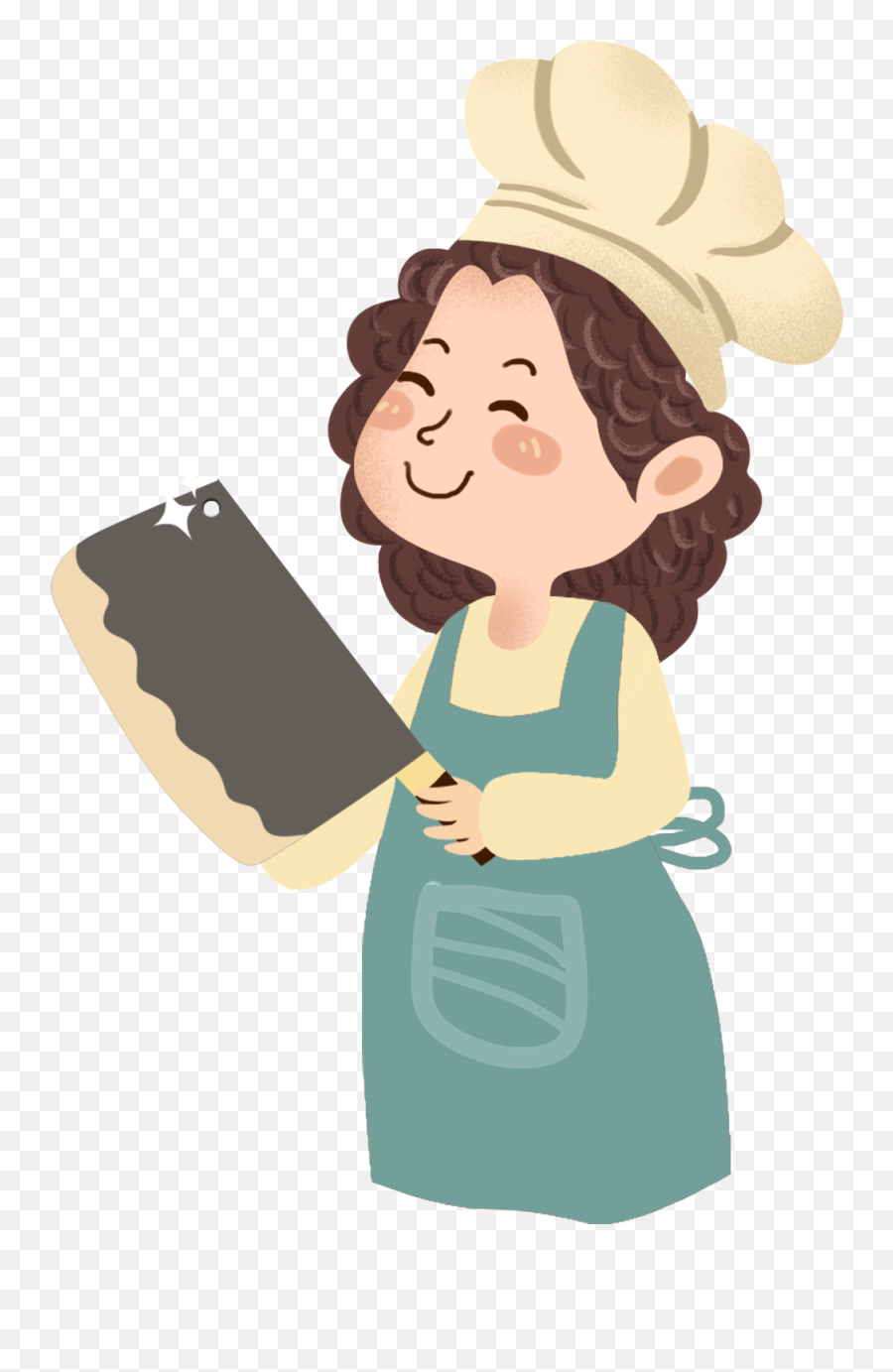Download Hd Cartoon Fresh Cute Kitchen Knife Png And Psd Emoji,Kitchen ...