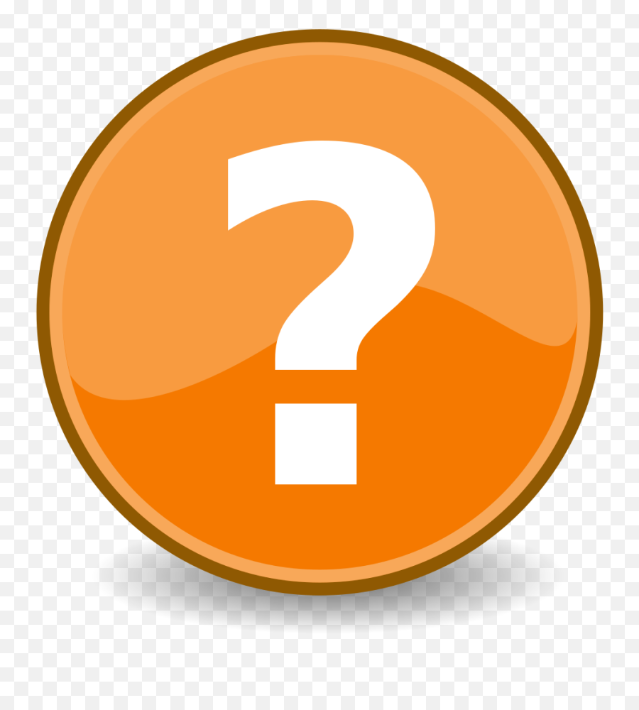 Emblem - Orange Transparent Background Question Mark Icon Emoji,Question Mark In A Box Emoji